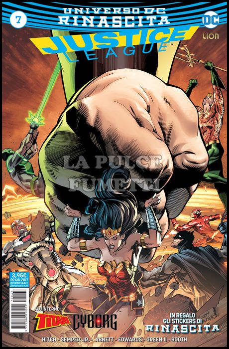 JUSTICE LEAGUE # 65 - JUSTICE LEAGUE 7 - RINASCITA + STICKERS